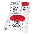 Herding 447315050 Bettw�sche Sheepworld "Ich geb' Dich nie mehr her!" 135 x 200 cm, Linon
