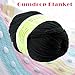 joylve Knitting Yarn Skein Baby Super Smooth Worsted Soft Natural Silk Wool Fiber Balck