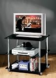 3 TIER BLACK GLASS TV DVD TABLE STAND RACK SHELF CD BAR 51l6tOvIfzL. SL160