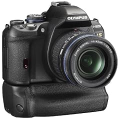 Olympus E-620 SLR-Digitalkamera (12 Megapixel, Bildstabilisator, Live View, Art Filter) Kit inkl. Batteriegriff & 14-42mm Objektiv