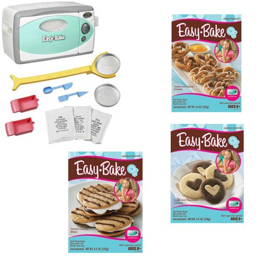 51l6wu0ZIFL Easy Bake Oven & Snack Center Includes 3 Mixes Plus Additional Set of 3 Easy Bake Mixes