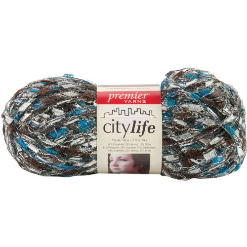 Premier Yarn City Life Ladder Yarn, City Rain, Pack of 3