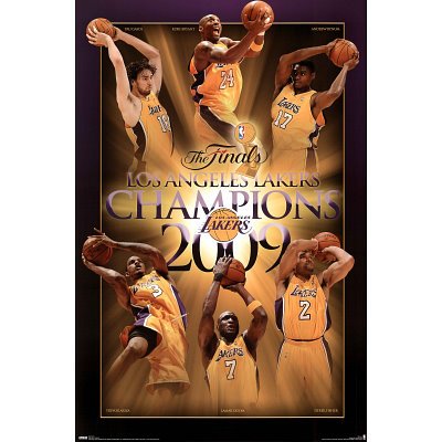 (22x34) Los Angeles Lakers Champions (2009 NBA Championship) Sports Poster Print