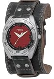 Image of Fossil BG1060 Gents Black Leather Strap & Black Dial Watch