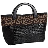 Magid Womens Matte Straw Leopard Print MT207 Small 