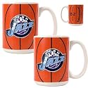 NIB Utah Jazz NBA Ball Ceramic Coffee Mug Set