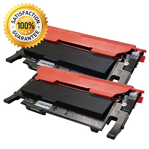 2INKJET® 2 Pack Replacement For Samsung CLT-K406S (K406S) 406 Black Toner Cartridge For Xpress C410W, C460FW, CLX-3305FW, 3305FN, 3305W,CLP-365W ....
