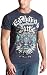 Ed Hardy Men's Short Sleeve Foiled T-Shirt,Navy,Large