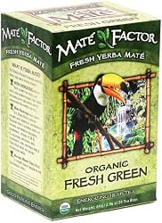 The Mate Factor Yerba Mate Energizing Herb Tea Bags, Organic Fresh Green, 24-Count Boxes (Pack of 3)