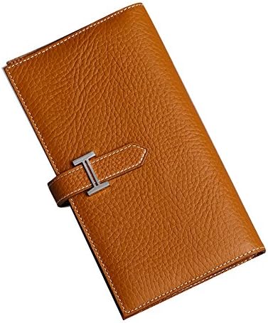 House Of Hello Bean Style Genuine TOGO Leather Wallets Camel