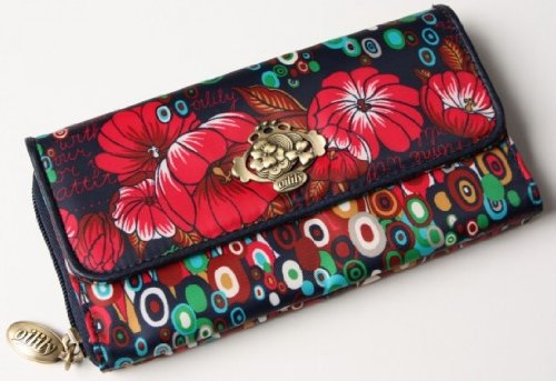 Oilily Geldb&ouml;rse Portemonnaie Gro&szlig; Winter Wave Navy(Blau)
