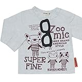 2016年 秋冬 ZOOMIC ズーミック メガネ フェルトアップリケ 長袖Ｔシャツ くま・パンダ・かえる オートミール◇90cm