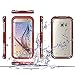Galaxy S6 Case ,Waterproof Case Dustproof Shockproof Snowproof Gel Touch Screen Ipx8 Swimming Diving Cover For Samsung GALAXY S6 2015 (red)