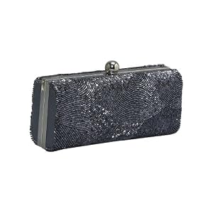 J. Furmani Hardcase Beaded Evening Bag (GUN)