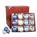 100 Count Glass Trim Kit - Blue and Silver