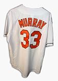 Eddie Murray Autographed Baltimore Orioles White Majestic Jersey Inscribed with HOF 2003