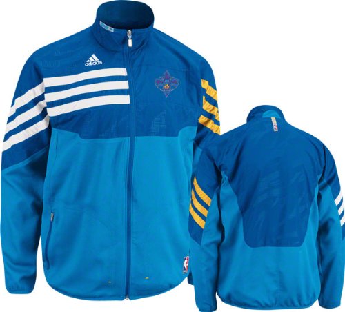 Adidas New Orleans Hornets On-Court Warmup Jacket Large