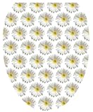 Toilet Tattoos TT-1903-O Daisies On Air Design, Elongated