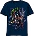 Search : Avengers Marvel Team Ups Scratch N' Kill Navy T-Shirt