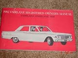 1962 Ford Fairlane Factory Original Owners Manual