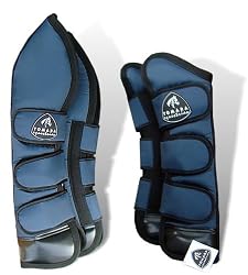 TOMARA equestrian Set 4 Shipping Boots -Navy -Large