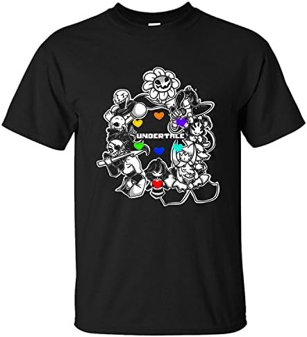 WanDi Men's Undertale Crew Neck T-shirt black XXL