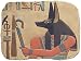 Large Anubis relief with color details