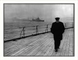 Historic Print (L): The Prime Minister's return journey across the Atlantic