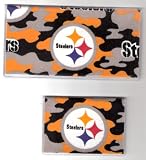 Checkbook Cover Debit Set NFL Pittsburgh Steelers Camo