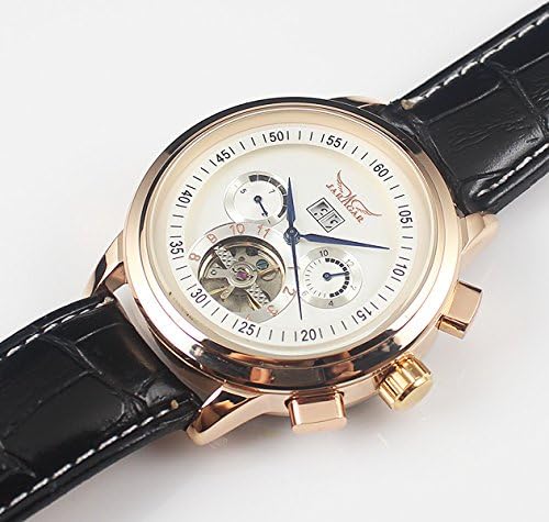 Timiep Jaragar Men's Elegant Gold Plated Case Auto Mechanical Men's Wrist Watches