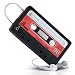 Black Retro Xylo-Tape Cassette Silicone Cover / Skin / Case for the Apple iPod Touch 4 4G.