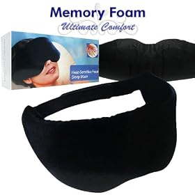 Bravo-Fit Heat Sensitive Memory Foam Sleep Mask