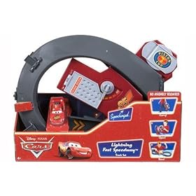Pixar Cars Lightning Fast Speedway Track Set by Mattel