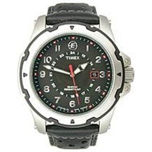 Timex Mens T49625 Black Black Dial