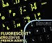 Glowing fluorescent French AZERTY - English keyboard stickers