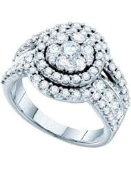 2.00CT DIAMOND FLOWER RING