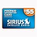 Sirius Radio $55 Prepaid Subscription Card