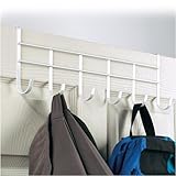 Over the Door 6 Hook Rack in White by Spectrum