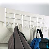 Over the Door 6 Hook Rack in White by Spectrum