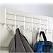 Tools & Hardware : Over the Door 6 Hook Rack in White by Spectrum