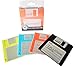 PHT Silicone Retro 3.5 Inches Floppy Disks All-weather Drink Coasters , 4.7 x 3.6