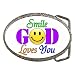 Belt Buckle of Smile God Loves You (Jewelry, Christian, Ring, Pendant)