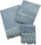 Jenny Blue Towel Set - Bath Towel, Hand Towel, Wash Cloth