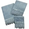Jenny Blue Towel Set - Bath Towel, Hand Towel, Wash Cloth