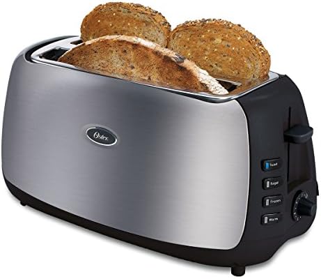 Oster Tsstjc4sst-lst 4-slice Retractable Cord Long-slot Toaster Kitchen Appliances