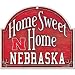 Wincraft Nebraska Cornhuskers 11x9 Home Sweet Home Wood Sign