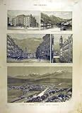 1887 INNSBRUCK NORTH-TYROL AUSTRIA TIROL STRASSE