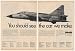 1968 Saab 37 Viggen Double-Delta Wing Aircraft 2-Page Print Ad (44194)