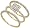 14k Gold Wedding Set Ring, w/ 0.60 Carat Brilliant Cut & Invisible-set Diamonds, 1/4 in. (7mm) wide, size 6