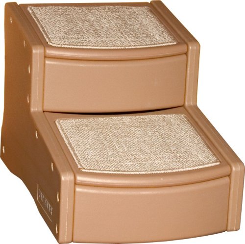 Pet Gear Easy Step II Pet Stairs, 2-step/for cats and dogs up to 150-pounds, Cocoa